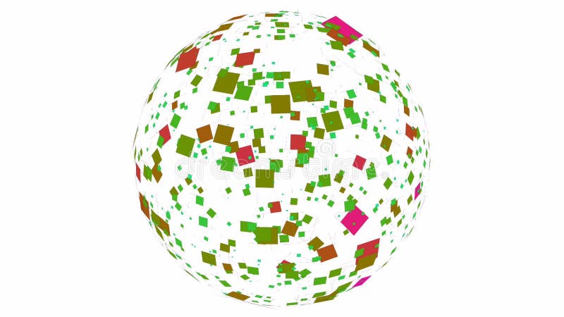 Animated spherical Particles royalty free illustration