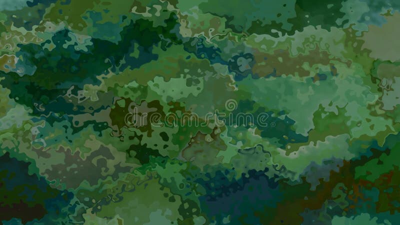 Animated twinkling stained background full HD seamless loop video - watercolor splotch liquid effect - color military camouflage k stock illustration