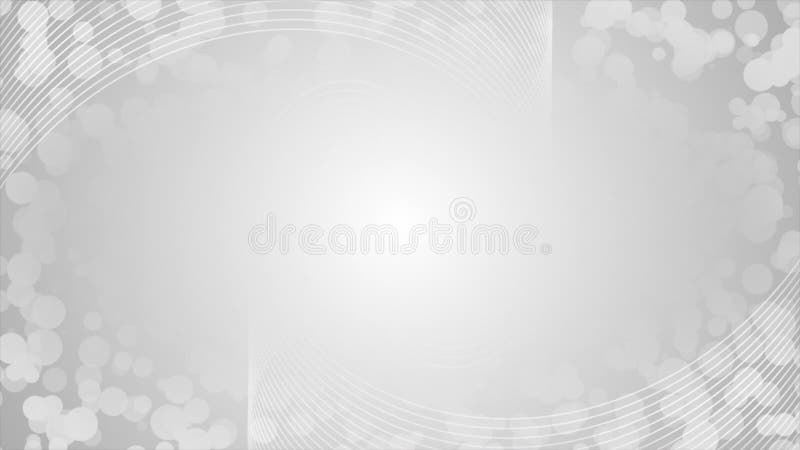 White color moving bokeh particles abstract design modern background vector illustration