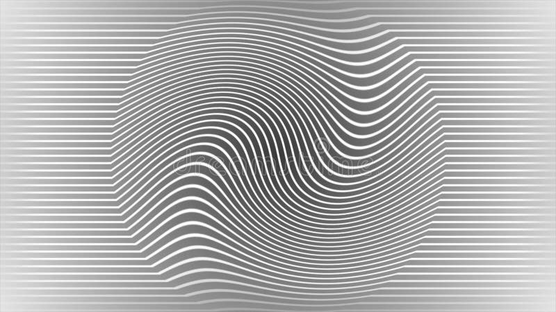 White color multiple parallel lines hypnosis abstract pattern modern design loop able geometrical background royalty free illustration