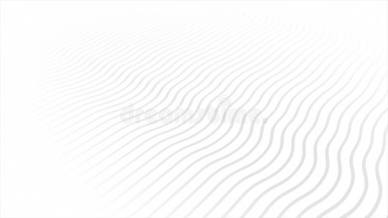 White color wavy pattern parallel lines or stripes moving slowly abstract pattern geometrical minimal background royalty free illustration