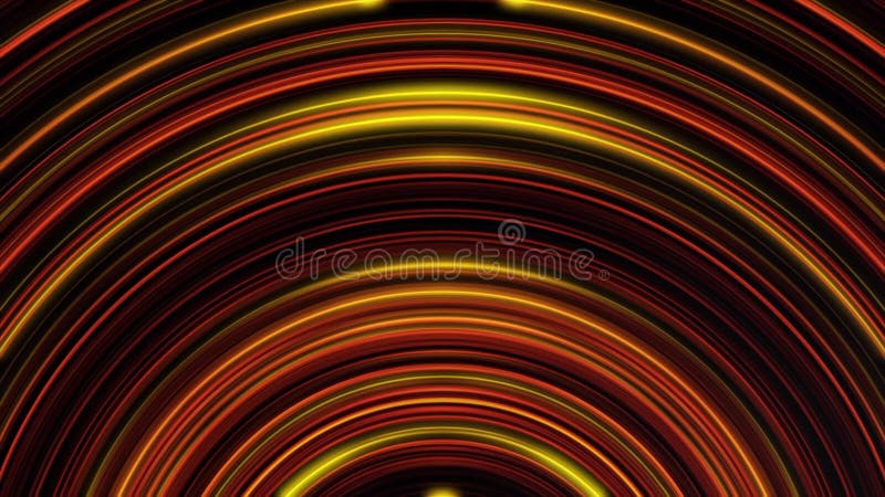 Animation of abstract red and blue neon circles moving and shimmering on a dark background. Colorful animation. royalty free illustration