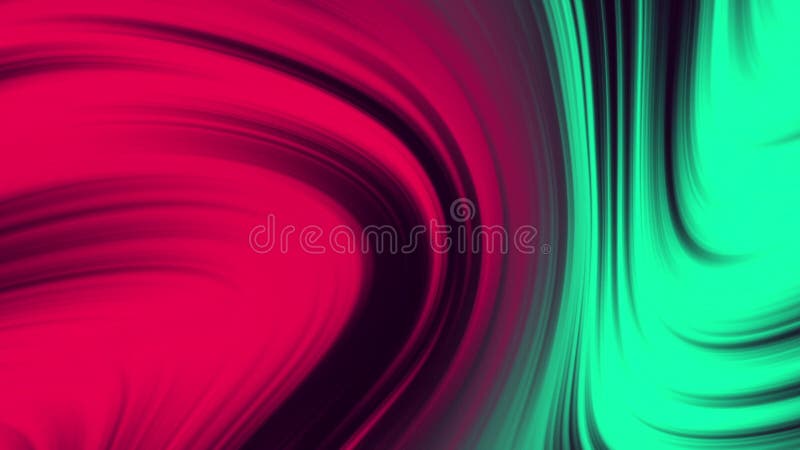 Animation abstraite de fond en boucle liquide dans les tons rose clair et citron vert avec dégradé iridescent illustration stock