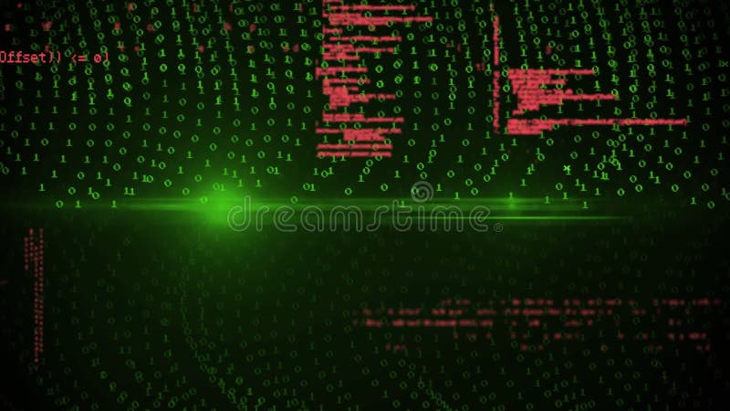 Animation of binary coding and data processing. global cloud computing, data processing and concept digitally generated video. Binary coding data processing video