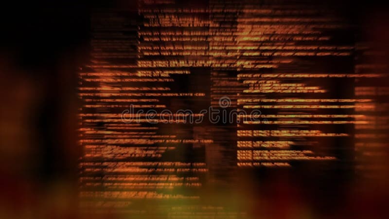 Animation of binary coding and data processing over dark background. Global finance, business, connections, computing and data processing concept digitally generated video. Binary coding data processing video