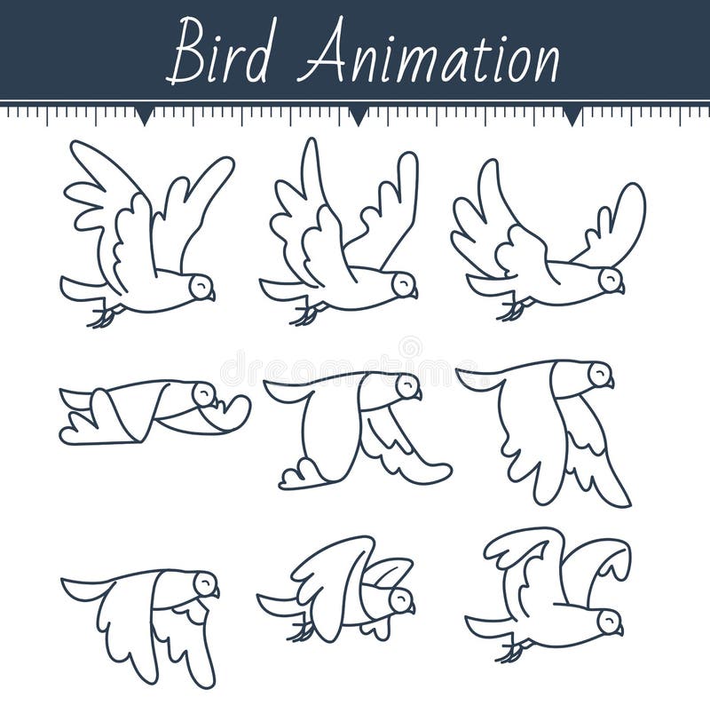 Animation the Bird is Flying Stock Illustration - Illustration of program, drawing: 102643425 Animation the Bird is Flying Stock Illustration - Illustration of program, drawing: 102643425