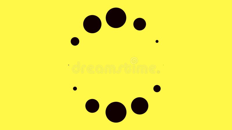 Animation with Black Loading Circles on Colored Background. Animation Stock  Illustration - Illustration of color, icon: 169608635