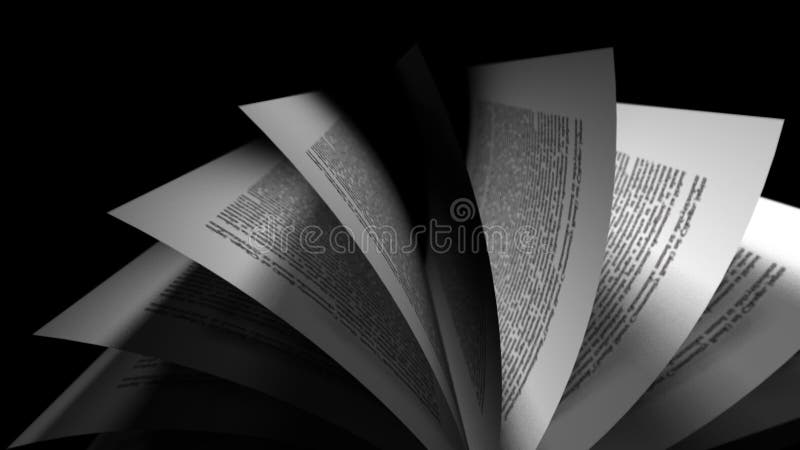 Animation of book's pages turning