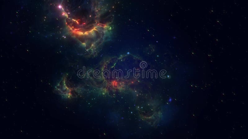 Animation cg nebula stupéfiante illustration stock