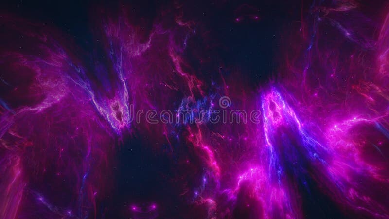 Animation cg stupéfiante de nébuleuse illustration stock