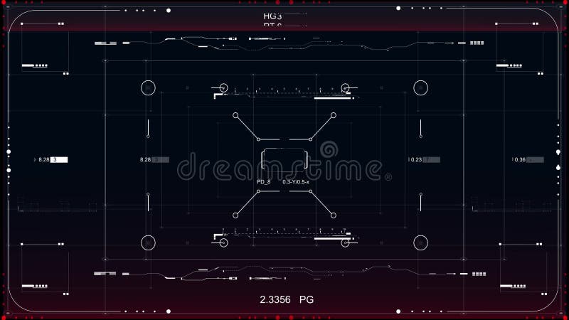 Animation cg étonnante de l'espace profond illustration de vecteur