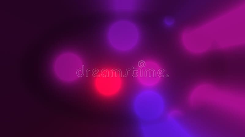 Animation Of Colorful Circles Bokeh Background stock illustration