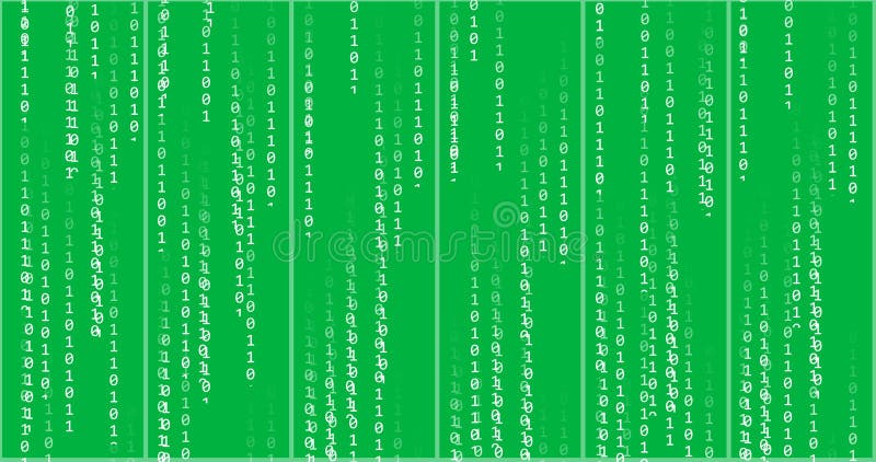Animation of computer data processing and binary coding on transparent background global cloud computing and data processing απεικόνιση αποθεμάτων
