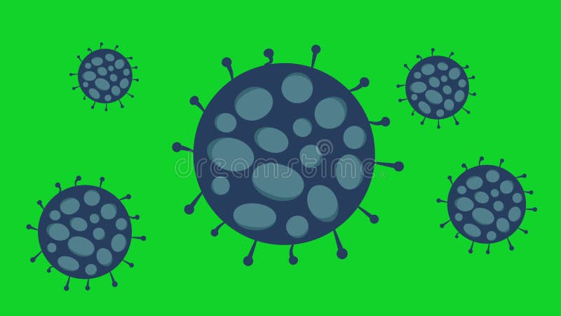Animation of coronavirus COVID-19 royalty free illustration