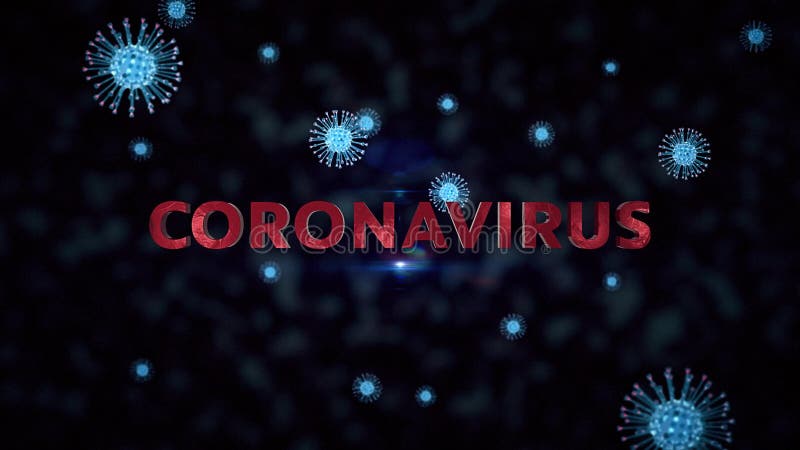 Animation covid19 de titre du coronavirus 3d banque de vidéos