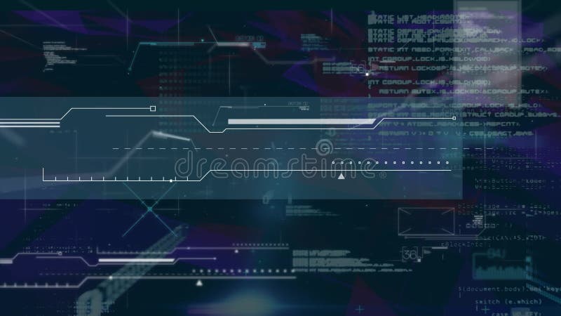 Animation of data processing and binary coding on blue background. global computing and data processing concept digitally generated video. Binary coding data processing video