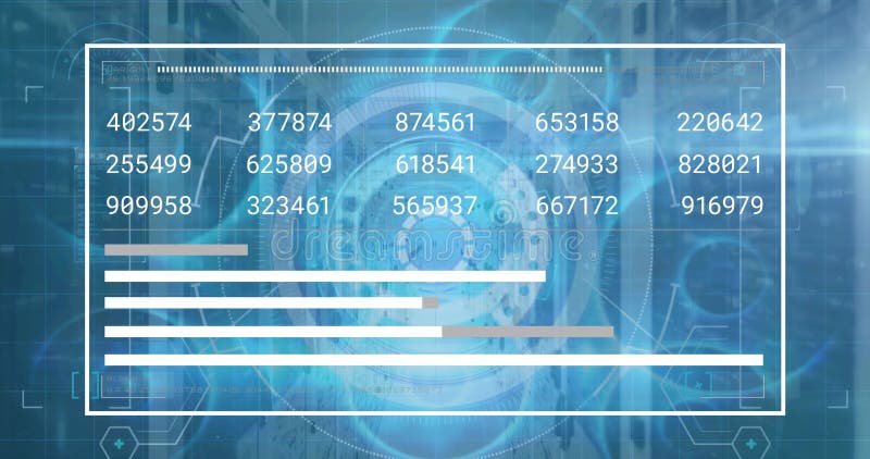 Animation of data processing on mid data processing over binary coding. Global connections data processing and digital interface concept digitally generated video. Binary data processing animation video