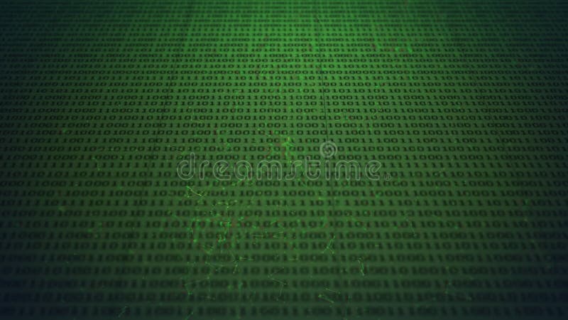 Animation of data processing over binary coding computing. global data processing and digital interface concept digitally generated video. Binary coding data processing video