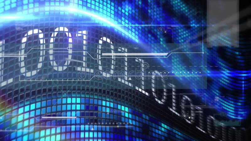 Animation of data processing over binary coding computing. global data processing and digital interface concept digitally generated video. Binary coding data processing video