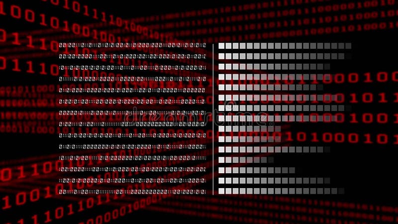 Animation of data processing over binary coding computing. global data processing and digital interface concept digitally generated video. Binary coding data processing video