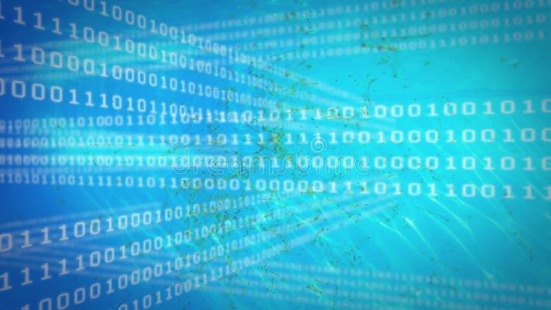 Animation of data processing over binary coding computing. global data processing and digital interface concept digitally generated video. Binary coding data processing video