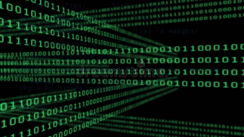Animation of data processing over binary coding computing. global data processing and digital interface concept digitally generated video. Binary coding data processing video