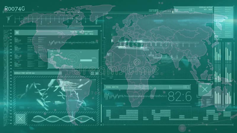 Animation Of Data Processing And World Map Over Diagrams Stock Video Animation Of Data Processing And World Map Over Diagrams Stock Video