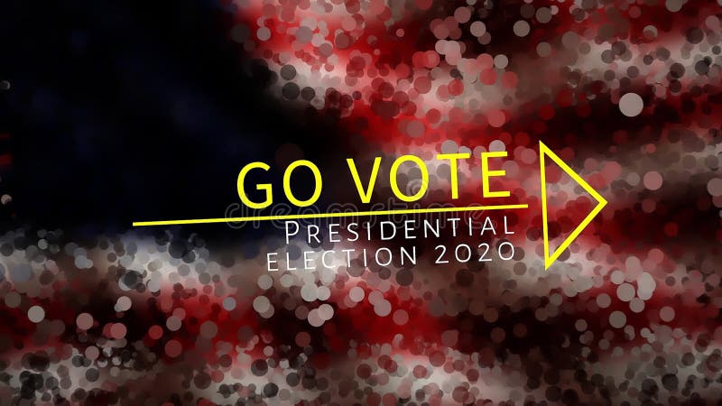 Animation 2020 de bannière d'élection présidentielle américaine dans la résolution 4k
