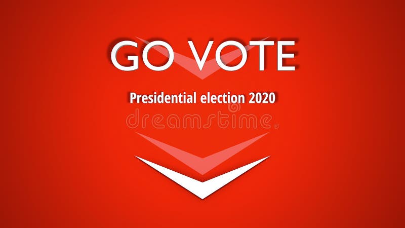 Animation 2020 de bannière d'élection présidentielle américaine dans la résolution 4k