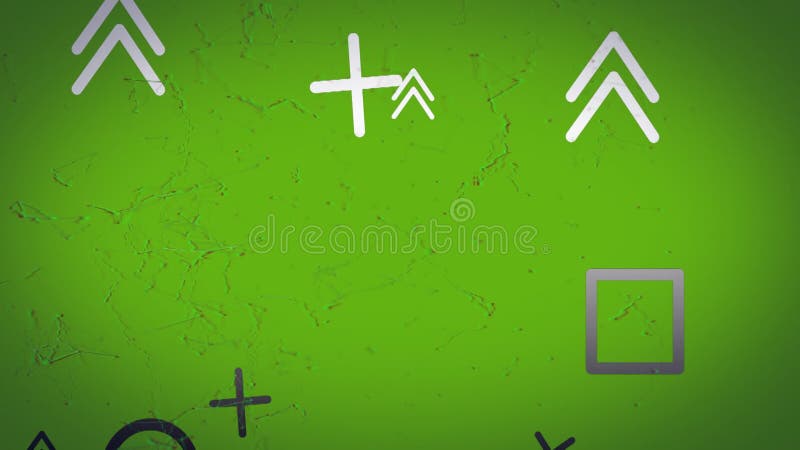 Animation de formes blanches se déplaçant sur le réseau de connexions illustration de vecteur