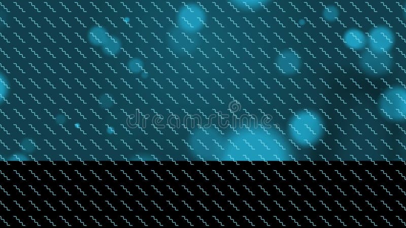 Animation de multiples zigzags sur des points lumineux illustration stock