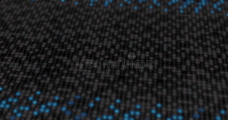 Animation de texture avec points noirs gris et bleus en mouvement illustration stock
