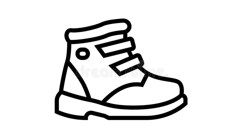 Animation der Kinderschuhspflege vektor abbildung