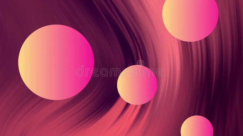 Animation des cercles de dégradé sur fond de texture violette illustration libre de droits