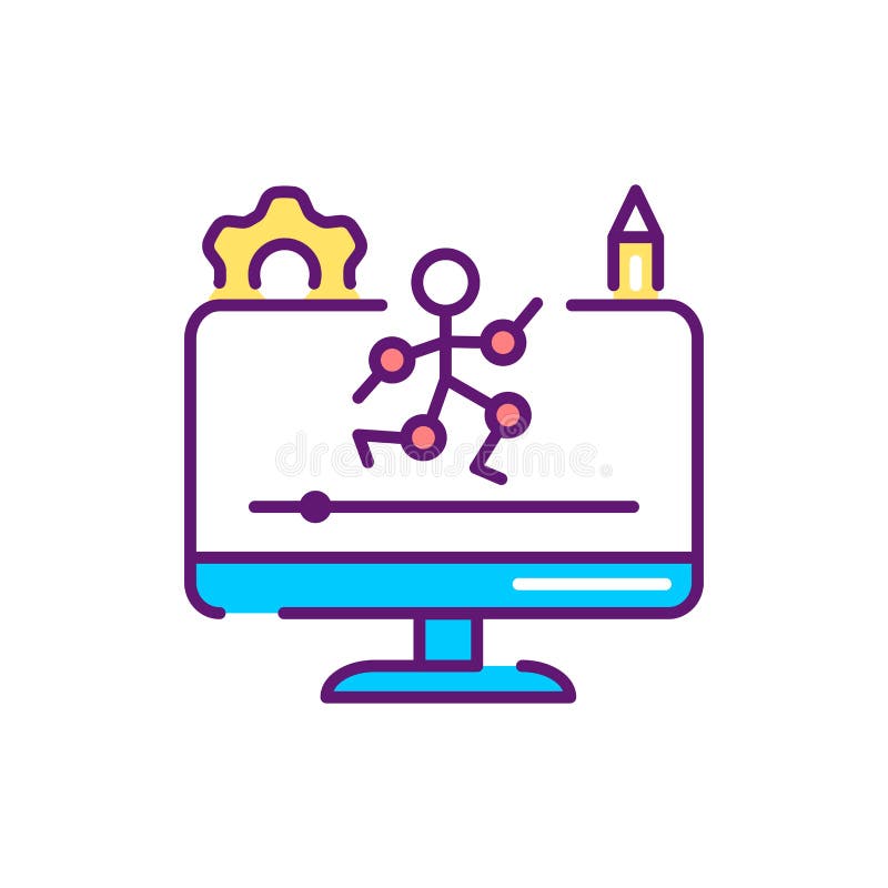 Animation Design Color Line Icon. Pictogram for Web Page, Mobile App, Promo Stock Vector - Illustration of freelance, studio: 203354871 Animation Design Color Line Icon. Pictogram for Web Page, Mobile App, Promo Stock Vector - Illustration of freelance, studio: 203354871
