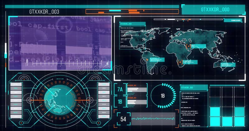Animation Of Diagrams Scope Scanning And Data Processing Over World Animation Of Diagrams Scope Scanning And Data Processing Over World