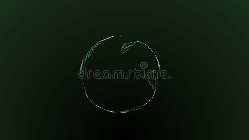 Animation digital round equalizer vector illustration