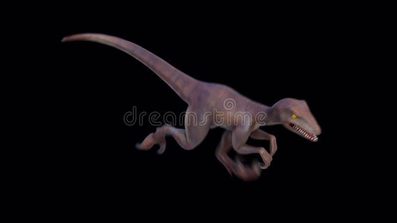 (4K) Looping Velociraptor Running 2