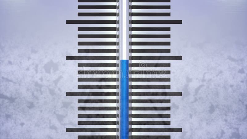 Animation of dramatic temperature decrease. Decrease video