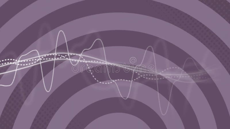 Animation du réseau de connexions sur bandes circulaires illustration de vecteur