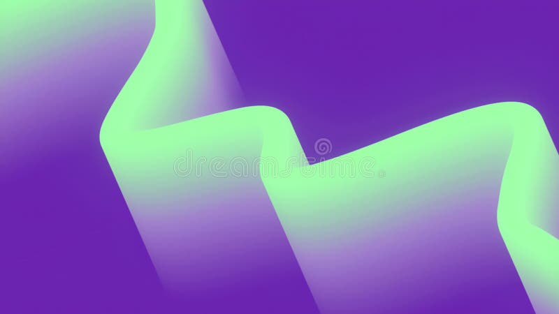 Animation en boucle numérique abstraite avec ruban à écoulement fluide rendu 3d 4K illustration libre de droits