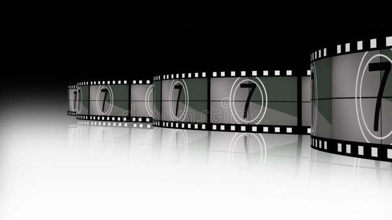 Animation of a Film Reel Announcing a Movie Stock Video - Video of  negative, cinema: 39912407