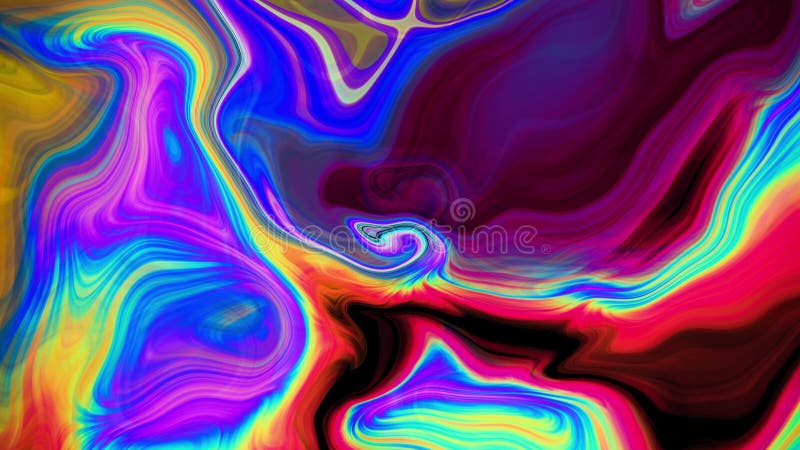 Animation flüssiger Steigung Abdeckungsgesamtlänge farbenfroher Flüssigkeitsmangel Welle Digital minimalistic elegant Zusammenfas stock abbildung