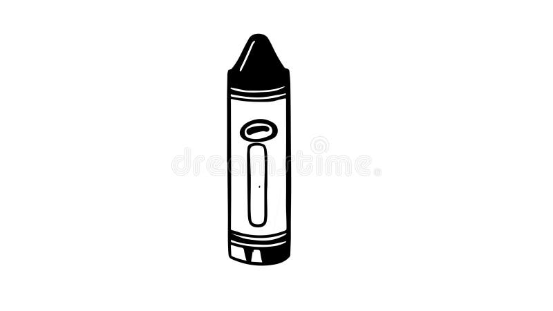 Animation forme un croquis d'icône crayon illustration libre de droits