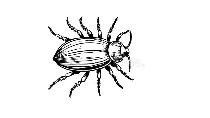Animation forme un croquis d'une icône de puces illustration de vecteur