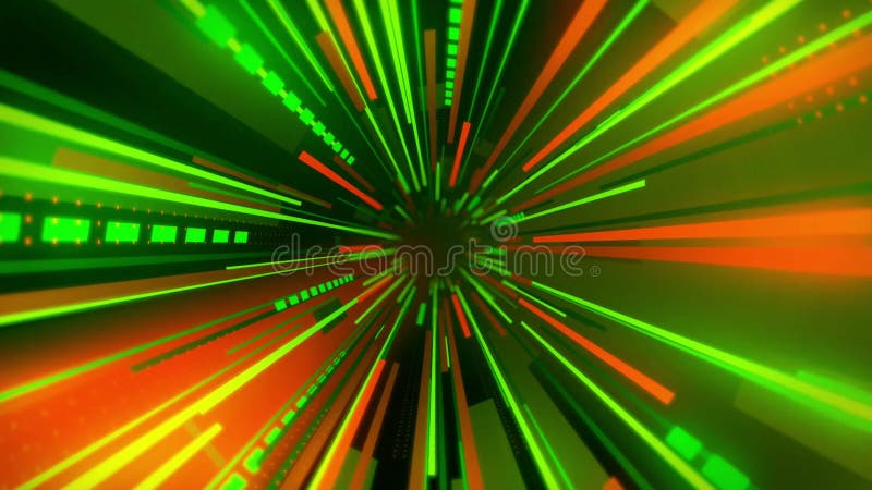 Animation green and red speed lines in space. stock video