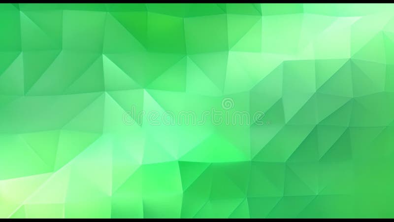 Animation of green shapes moving on green background stock video