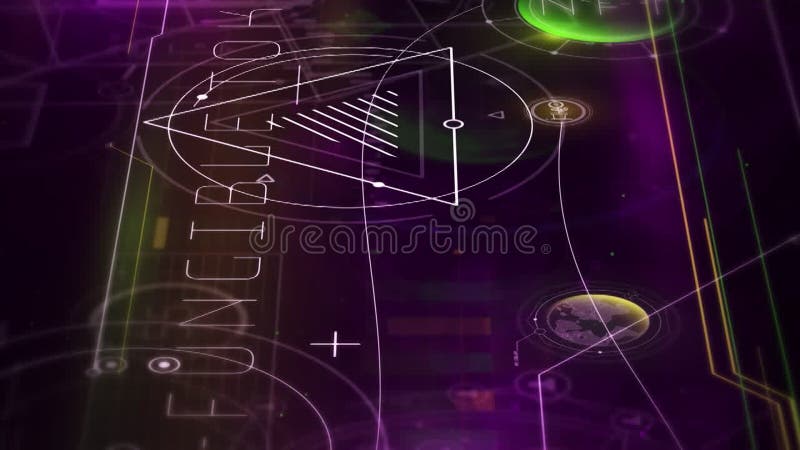 Infographics and digital data in 3D space. vector illustration