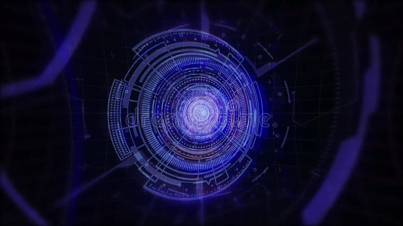 Animation 4k scifi illustration stock