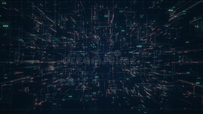 Animation 4k scifi illustration stock